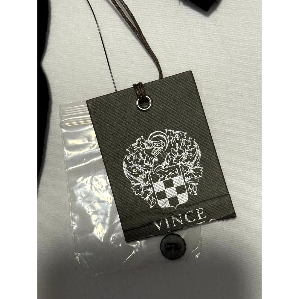 Vince Camuto black knit short sleeve top with sequin accents, Embellished Neck - Picture 6 of 9